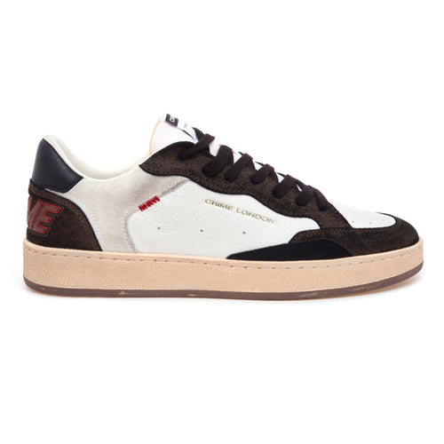 Sneaker Crime London Chelsea in pelle  BIANCO - TESTA DI MORO