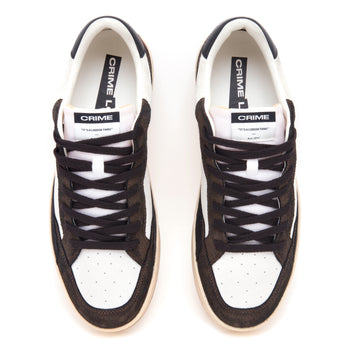 Sneaker Crime London Chelsea in pelle  BIANCO - TESTA DI MORO - 5
