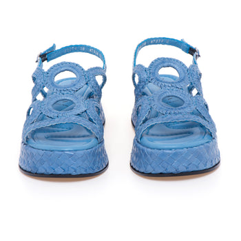 Sandalo flat Pons Quintana in pelle intreccata e platform - 5