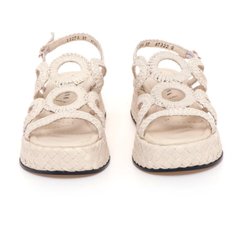 Sandalo flat Pons Quintana in pelle intreccata e platform - 5