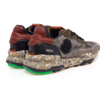 Sneaker Satorisan Chacrona Premium in pelle e camoscio - 3