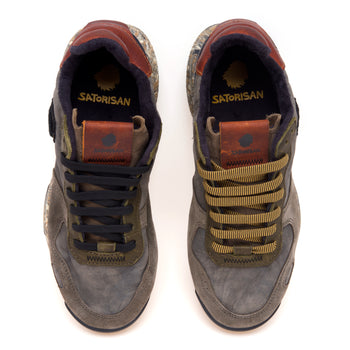 Sneaker Satorisan Chacrona Premium in pelle e camoscio - 5