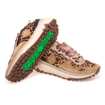 Sneaker Satorisan Chacrona Metta Premium in cavallino maculato e camoscio - 4