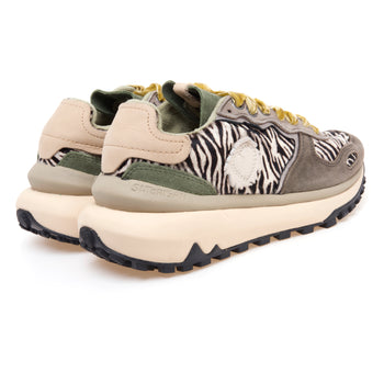 Sneaker Satorisan Chacrona Metta Premium in cavallino zebrato e camoscio - 3