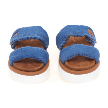 Slipper Flufiè con doppia fascia effetto denim e suola in EVA - 5