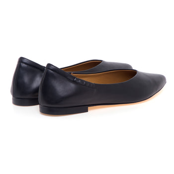 Ballerina Anna F. in pelle con scollo a "V" - 3