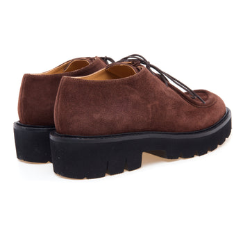 Stringata stile norvegese Anna F. in camoscio con suola in gomma - 3