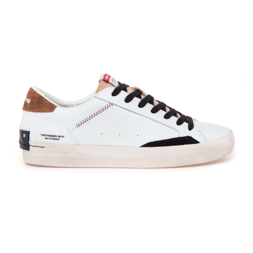 Sneaker Crime London "Distressed" in pelle e camoscio - 1