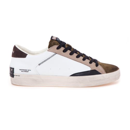 Sneaker Crime London "Distressed" in pelle e camoscio - 1