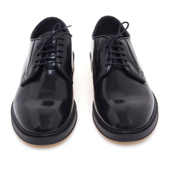 Stringata Pawelk's in pelle spazzolata con suola in gomma - 5