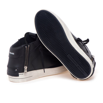 Sneaker Crime London SK8 Deluxe Mid in pelle - 4
