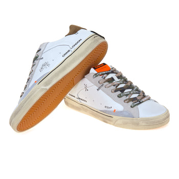 Sneaker Crime London Deconstructed in pelle e camoscio - 4