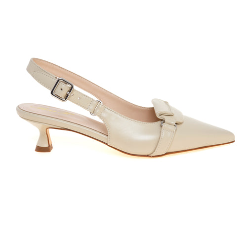Sling-back Anna F. in nappa con tacco 45 mm