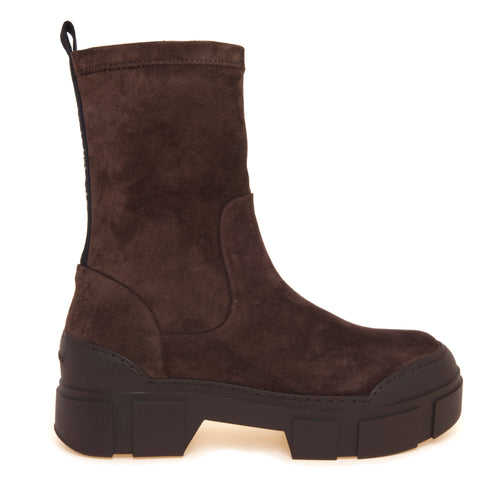 Tronchetto Vic Matié in camoscio stretch con zip - 1