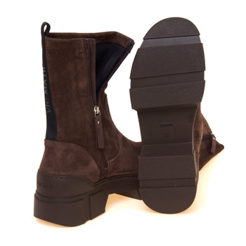 Tronchetto Vic Matié in camoscio stretch con zip - 4
