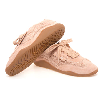 Sneaker Vic Matiè in camoscio e teddy con suola in gomma - 4