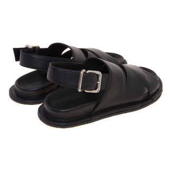 Sandalo flat Vic Matiè in pelle con costruzione San Crispino - 3