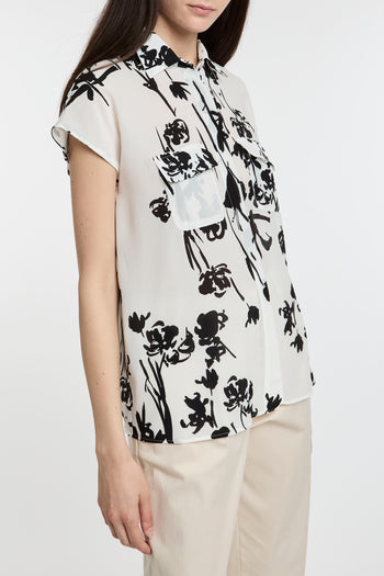 Camicia Marella in crèpe di seta con stampa floreale - 4