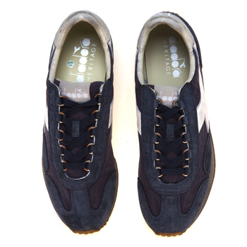 Sneaker Diadora Heritage Equipe Canvas in camoscio e tessuto stone washed - 5