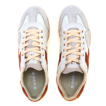 Sneaker Diadora Heritage Equipe Vela in camoscio e tessuto stone washed - 5