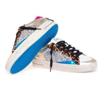 Sneaker Crime London "Skate Deluxe" in pelle e glitter - 4