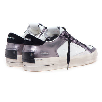 Sneaker Crime London "Skate Deluxe" in pelle e glitter - 3
