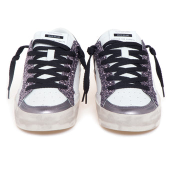 Sneaker Crime London "Skate Deluxe" in pelle e glitter - 5