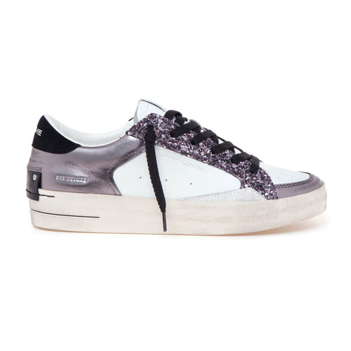 Sneaker Crime London "Skate Deluxe" in pelle e glitter