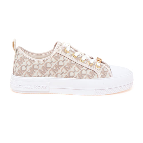 Sneaker Michael Kors "Evy Lace Up" in tessuto logato - 1