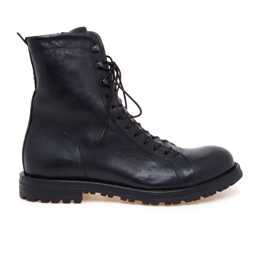 Anfibio Pawelk's in pelle effetto vintage con lacci semicoperti