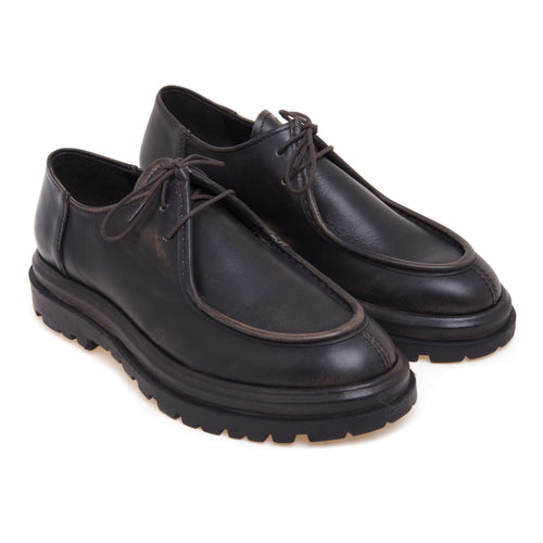 Stringata Pawelk's stile norvegese in pelle effetto vintage