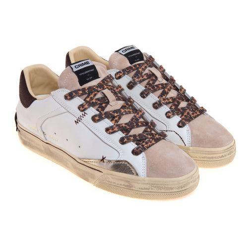 Sneaker Crime London Deconstructed in pelle e camoscio - 2