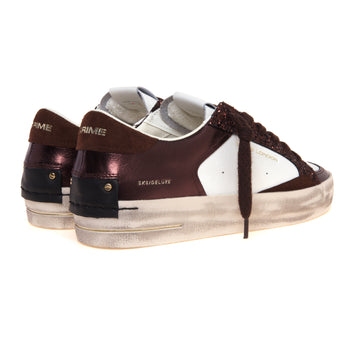 Sneaker Crime London SK8 Deluxe in pelle con inserti in glitter - 3