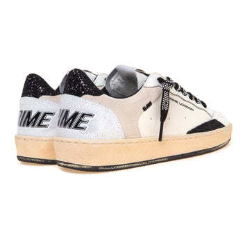 Sneaker Crime London Chelsea in pelle con inserti in glitter - 3