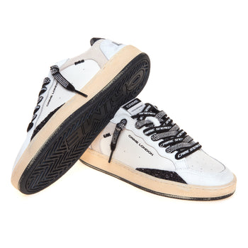 Sneaker Crime London Chelsea in pelle con inserti in glitter - 4