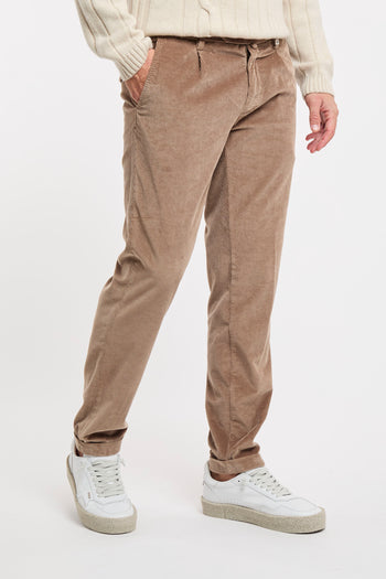 Pantalone Myths in velluto millerighe con pence - 4