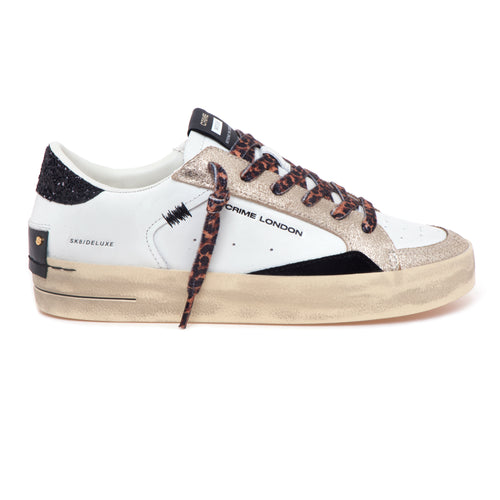 Sneaker Crime London Sk8 Deluxe in pelle