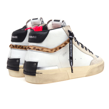 Sneaker Crime London Sk8 Recut High in pelle e glitter - 3