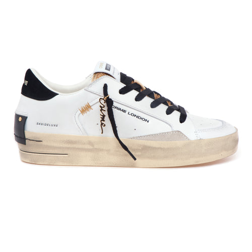 Sneaker Crime London SK8 Deluxe Wedge in pelle
