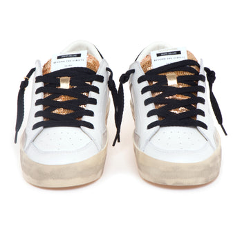 Sneaker Crime London SK8 Deluxe Wedge in pelle - 5
