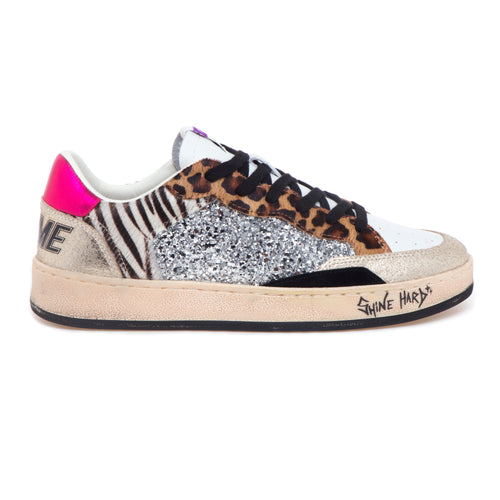 Sneaker Crime London Chelsea in pelle tessuto