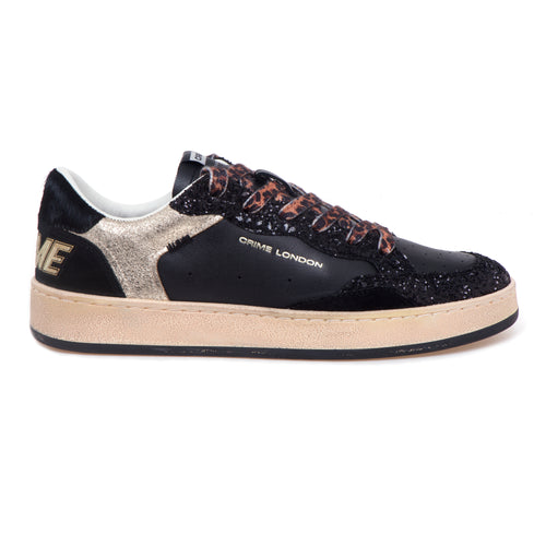 Sneaker Crime London Chelsea in pelle e glitter