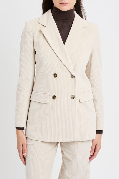 Blazer Marella "Valery" in velluto a coste stretch