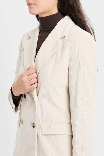 Blazer Marella "Valery" in velluto a coste stretch - 3