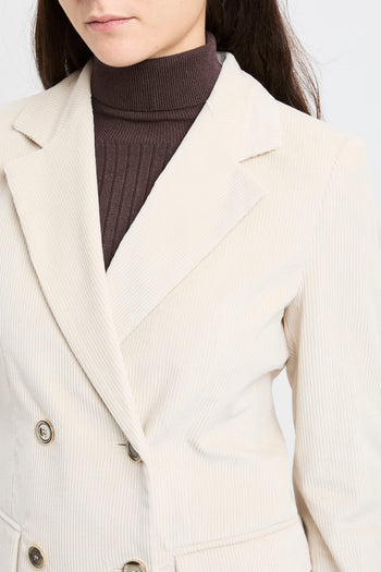 Blazer Marella "Valery" in velluto a coste stretch - 5