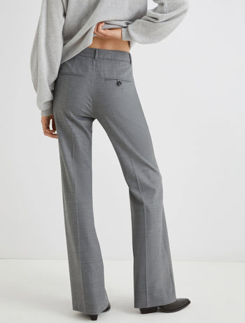 Pantalone flaire Marella "Crisma" in misto lana stretch - 3