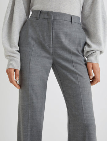 Pantalone flaire Marella "Crisma" in misto lana stretch - 5