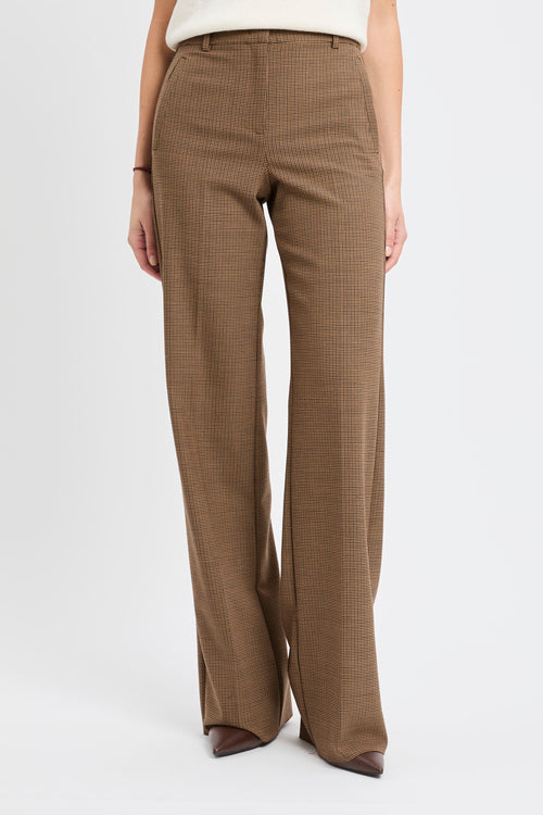 Pantalone a palazzo Marella "Tales" in tessuto con piega