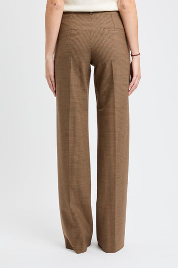 Pantalone a palazzo Marella "Tales" in tessuto con piega - 5