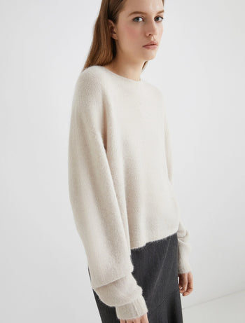 Maglia girocollo Marella "Tania" in alpaca stretch - 5